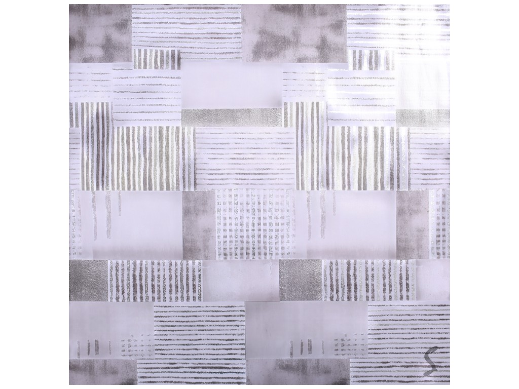 Клеенка Aura, на тканевой основе, ПВХ, 1,40×20м, дизайн Modern Silver (цена за рулон)