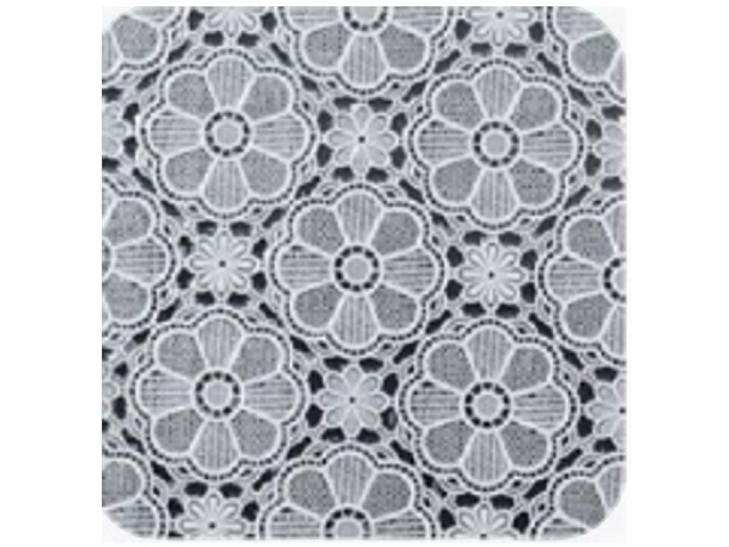 Клеенка Lace, ПВХ, 1,37×20м, цвет белый (цена за рулон)