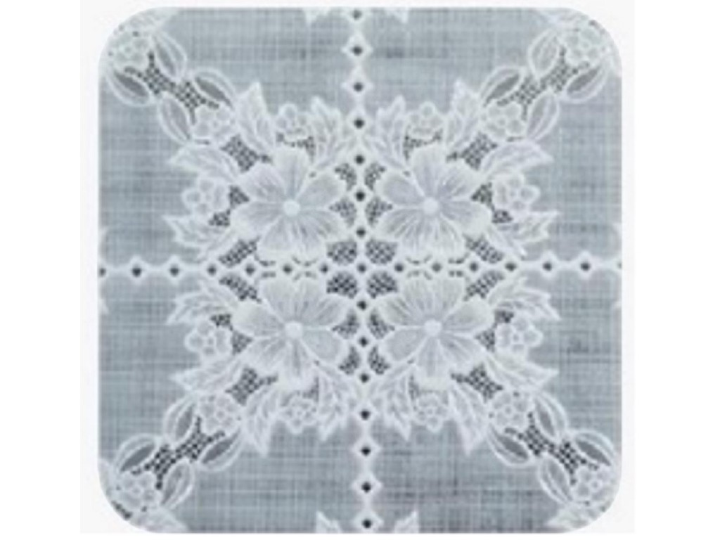 Клеенка Lace, ПВХ, 1,37×20м, цвет белый, дизайн Vintage (цена за рулон)