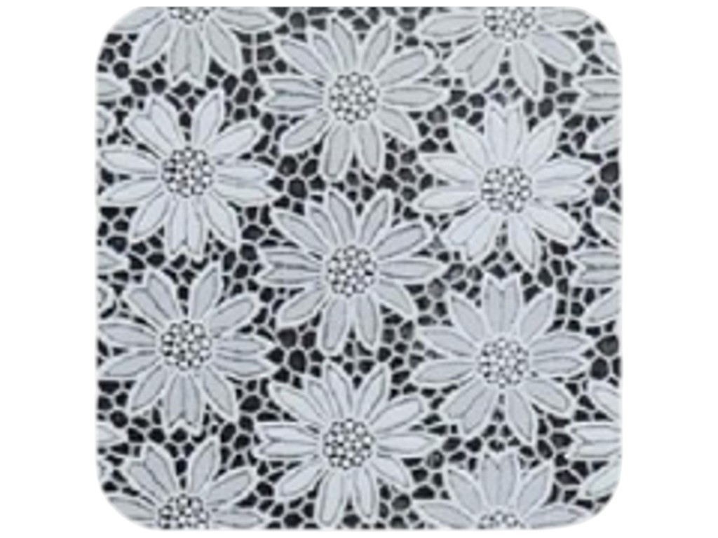 Клейонка Lace, ПВХ, 1,37×20м, колір білий, дизайн Chamomile (ціна за рулон)