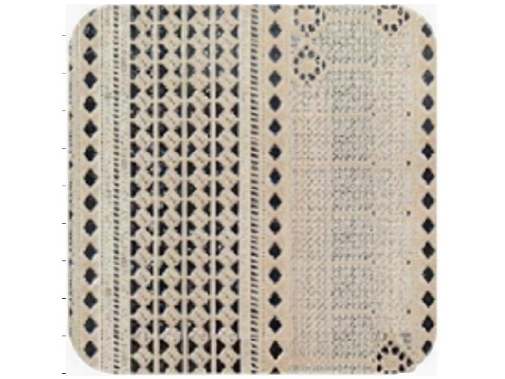Клеенка Lace, ПВХ, 1,37×20м, цвет бежевый, дизайн Ethno Line (цена за рулон)