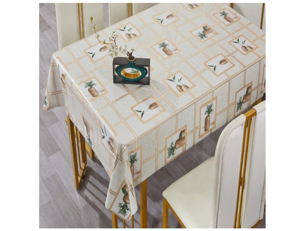 Клеенка Favor, на тканевой основе, с тиснением, ПВХ, 1,37×20м, дизайн кухонный (цена за рулон)