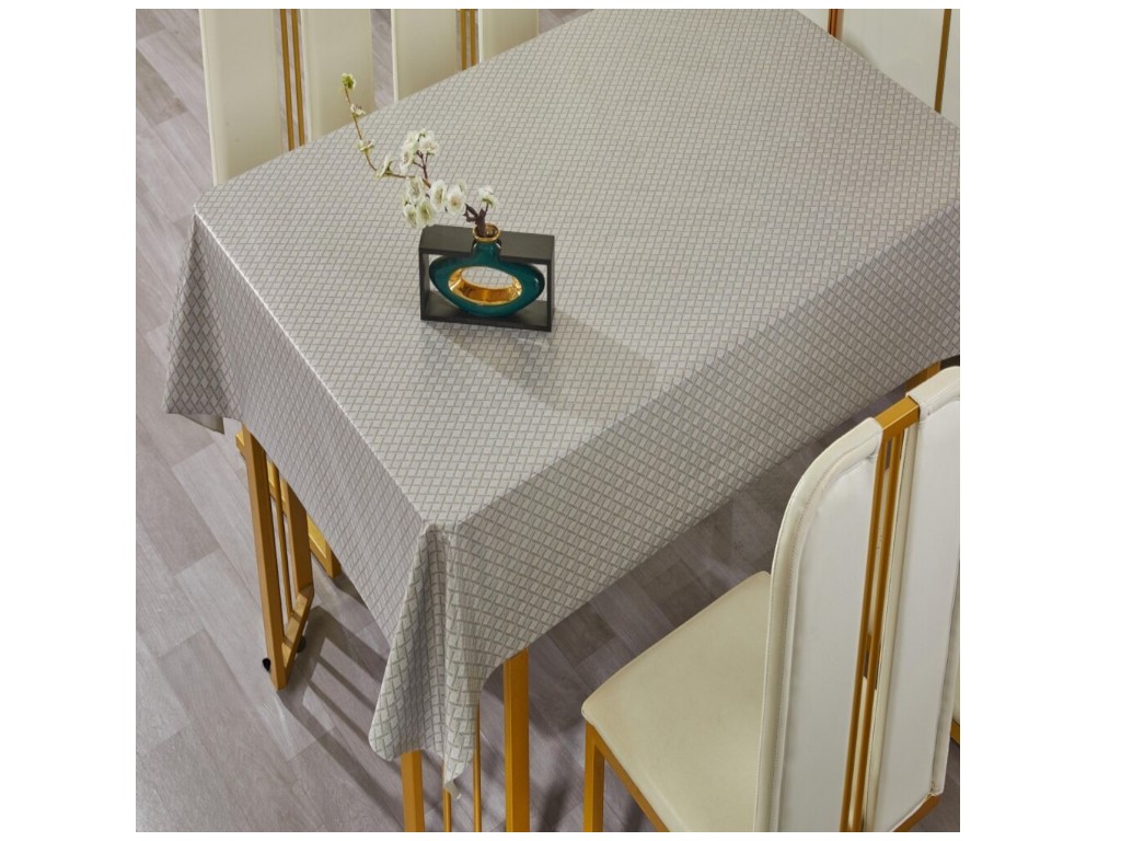 Клеенка Favor, с тиснением на тканевой основе, ПВХ, 1,37×20м, цвет серый (цена за рулон)