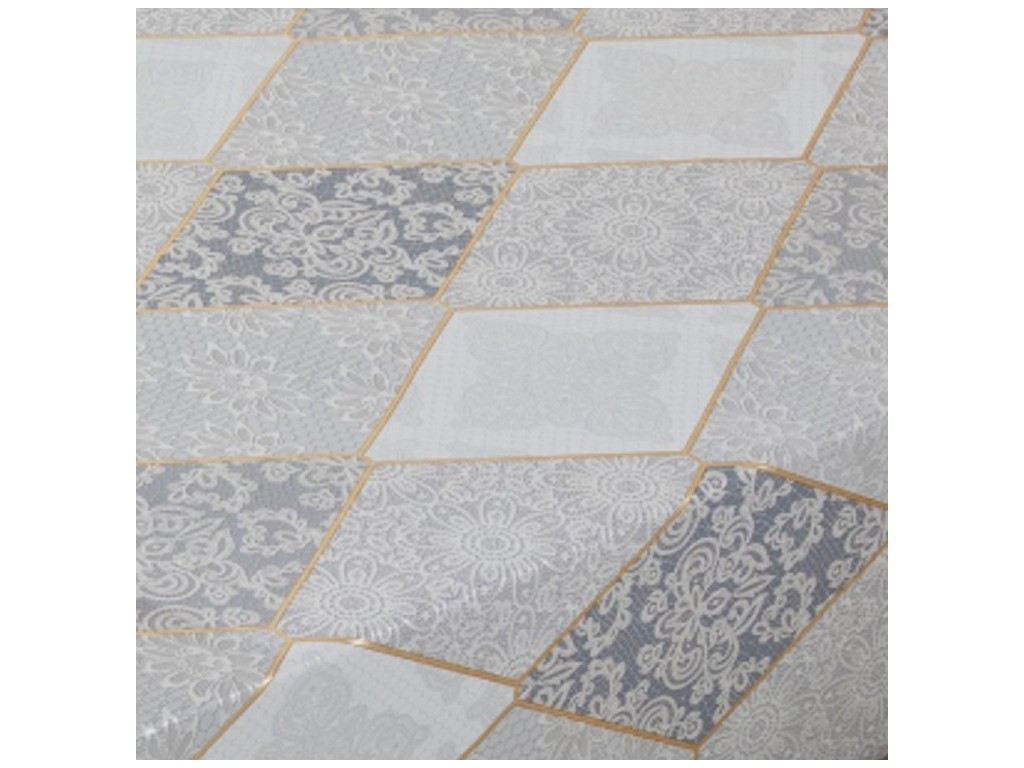 Клеенка Oda, кожаная фактура, на тканевой основе, ПВХ, 1,37×20м, цвет серо-бежевый (цена за рулон)