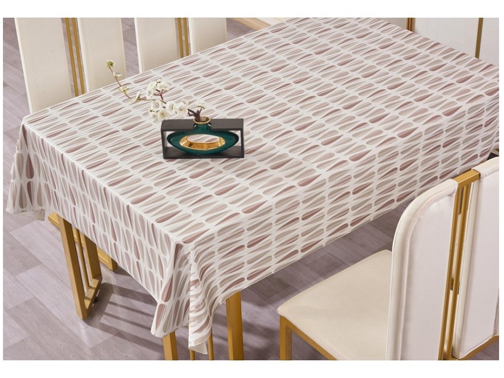 Клеенка Oda, кожаная фактура, на тканевой основе, ПВХ, 1,37×20м, цвет серо-бежевый (цена за рулон)