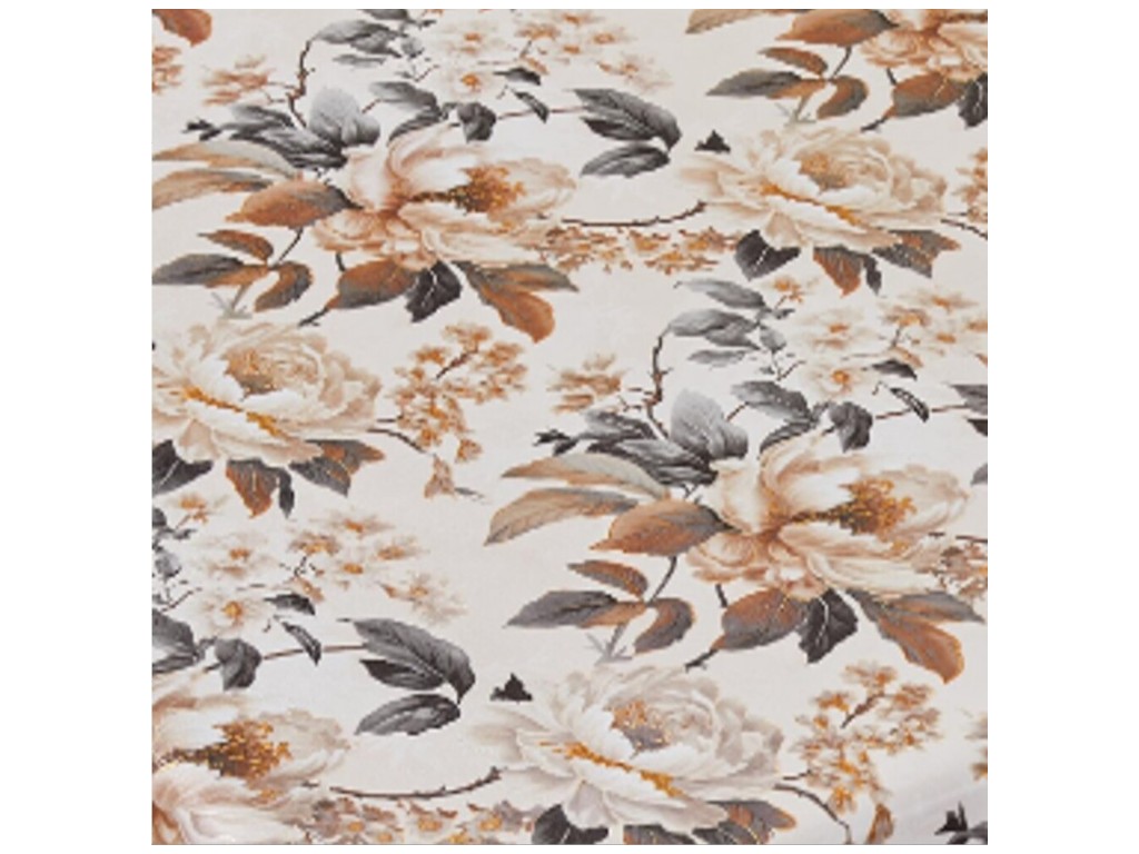 Клеенка Oda, кожаная фактура, на тканевой основе, ПВХ, 1,37×20м, цвет бежевый (цена за рулон)