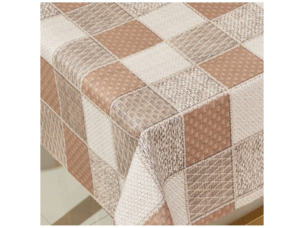Клеенка Lino, на тканевой основе, ПВХ, 1,37×20м, дизайн плитка (цена за рулон)
