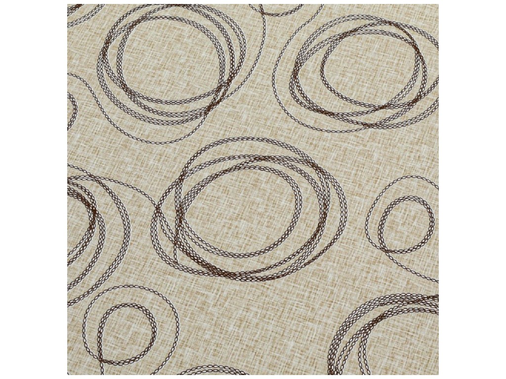 Клеенка GlossyN, 3 слоя, на тканевой основе, глянцевая, 1,37×20м, дизайн кольца (цена за рулон)