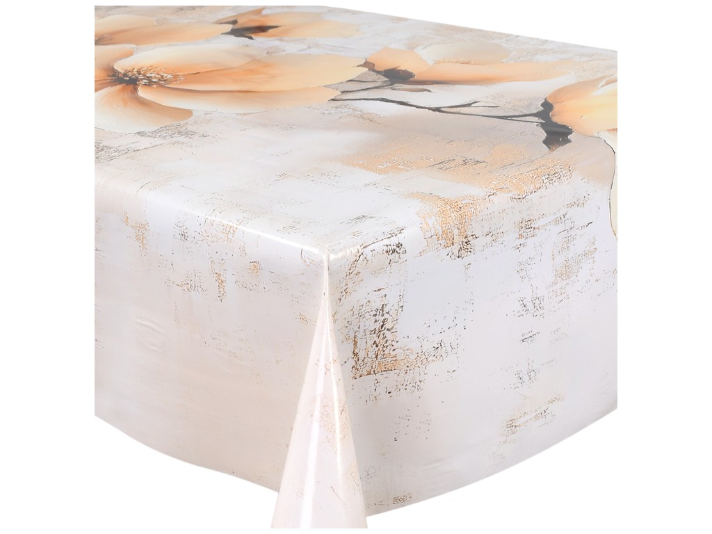 Клейонка-скатертина Fiesta, на тканинній основі, ПВХ, 1,4×1,10м, дизайн магнолія (ціна за рулон)