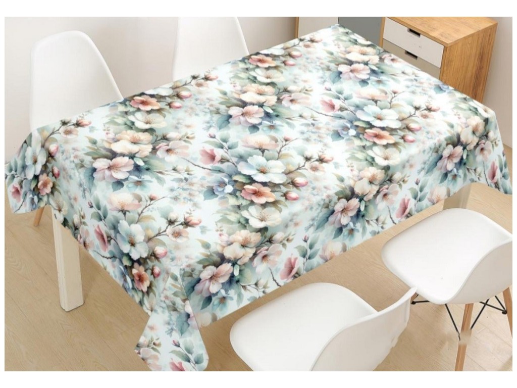 Клейонка Premium, на нетканій основі, ущільнена, ПВХ, 1,37×25м, дизайн сакура (ціна за рулон)