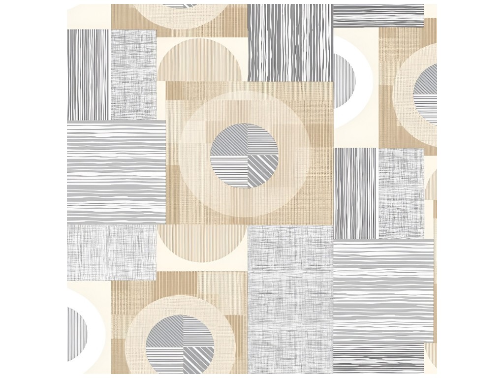 Клейонка France, ПВХ, силікон, 1,35×30м, дизайн геометрія (ціна за рулон)