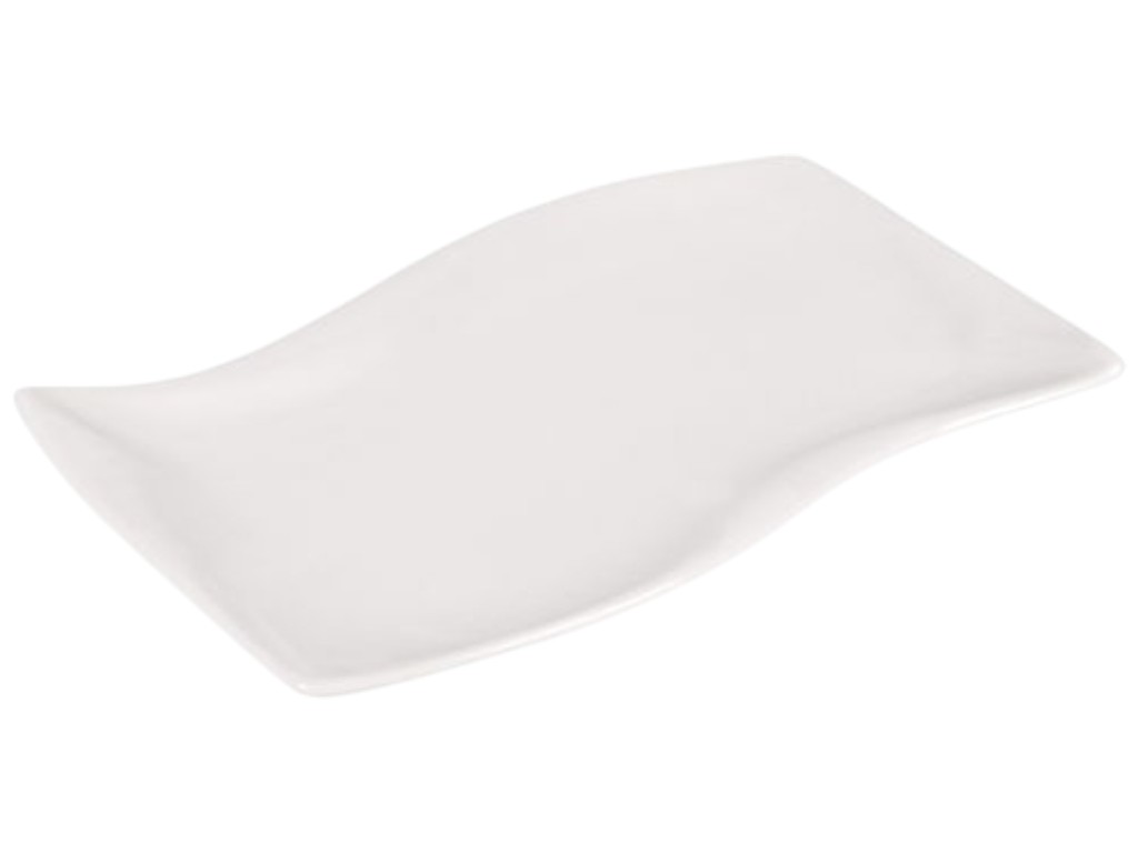 Блюдо фарфоровое Волна 12" 30,5х20см