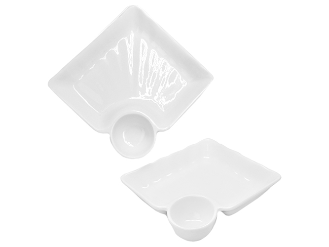 Менажниця порцелянова White Classic 7,5" 18х17х3,5см