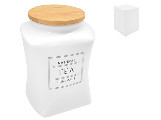 Банка для чая Natural керамическая 12х11х18см 1,2л