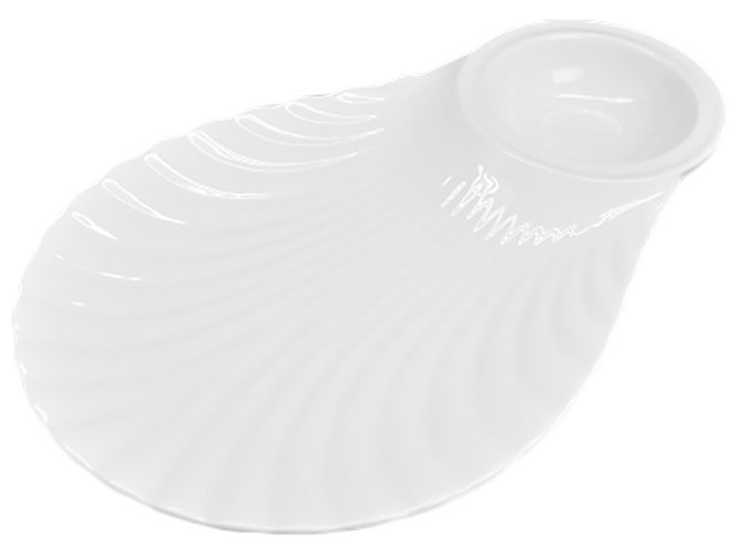 Блюдо порцелянове Shell 14" 36х23см