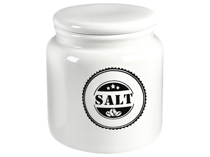 Банка для соли Black&White, 700мл, 11x11x12см
