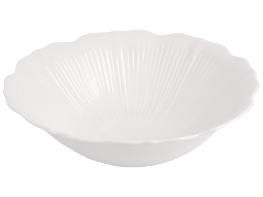 Салатник Pearl, фарфор, 20,5×6см, цвет белый