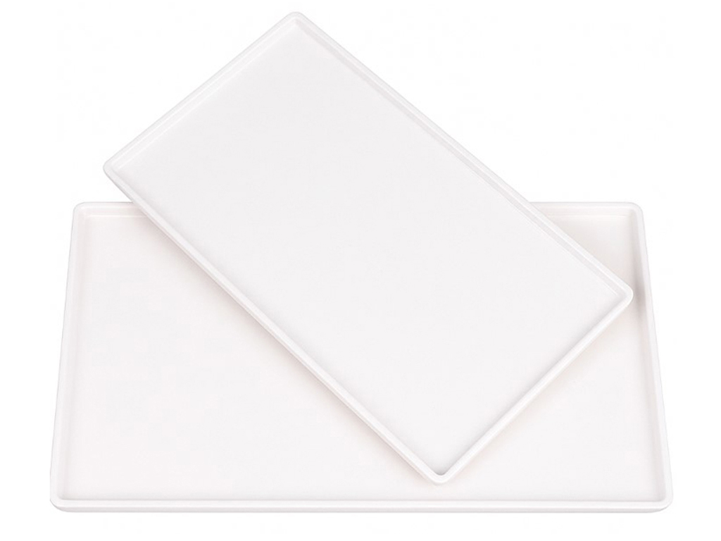 Блюдо фарфоровое Ordinary, прямоугольное, белое, 12"