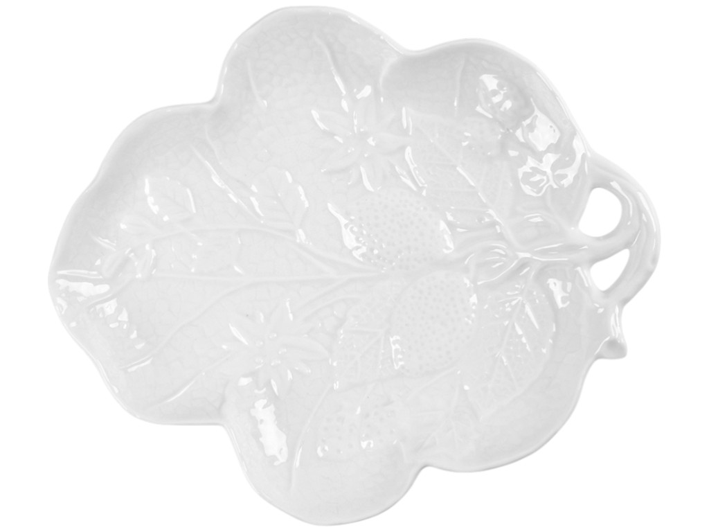 Блюдо сервировочное Ornament, фигурное, фарфор, 20см, цвет белый
