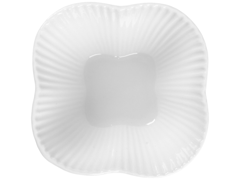 Салатник Laguna, фигурный, фарфор, 10см, цвет белый