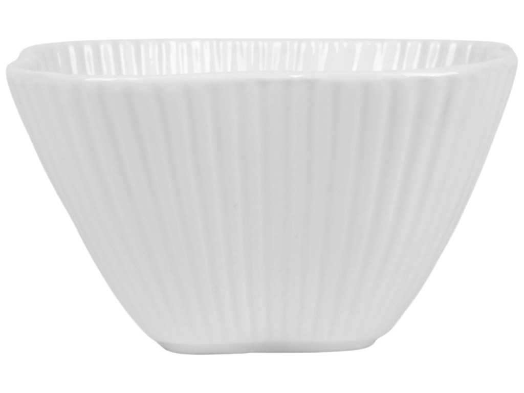 Салатник Laguna, фигурный, фарфор, 10см, цвет белый