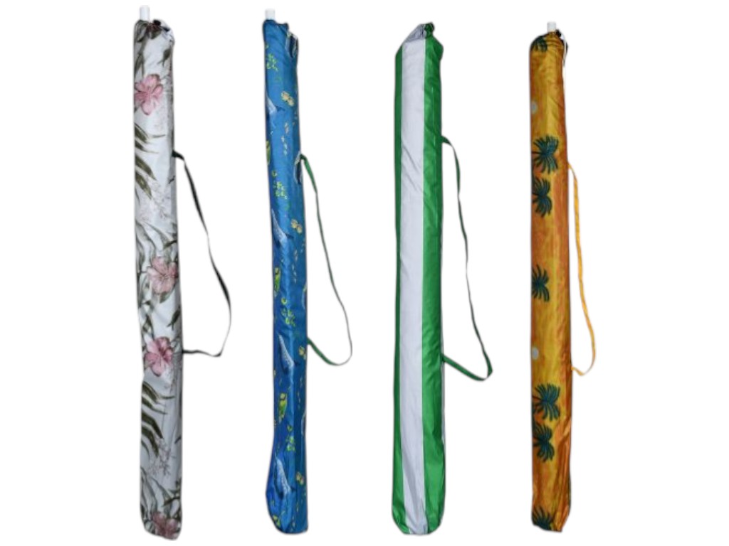 Зонт пляжный 2.4м с серебряным напылением