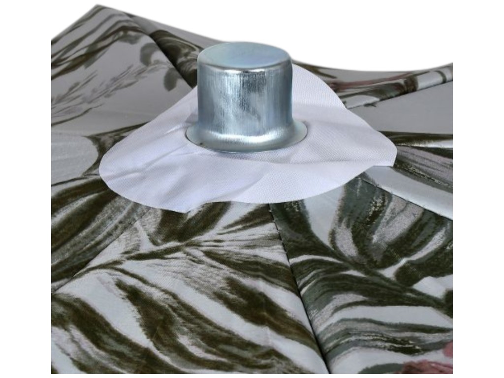 Зонт пляжный 2.4м с серебряным напылением