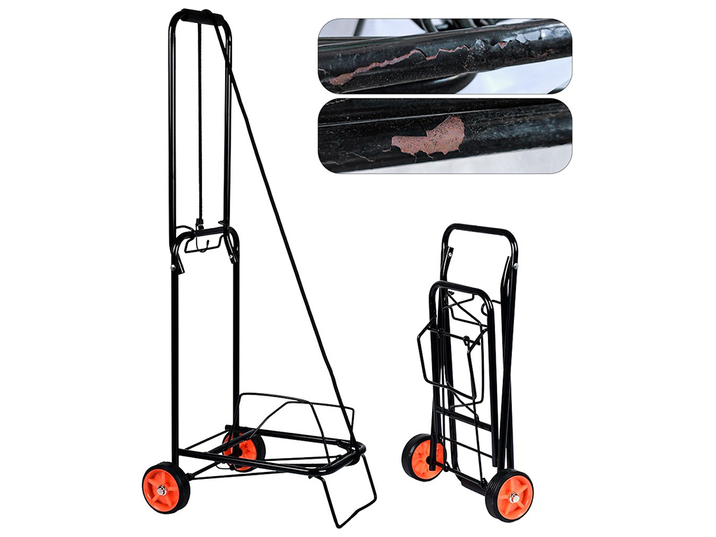 Тачка на колесах (дефект покриття труб) 34х30х87см (до 20кг)