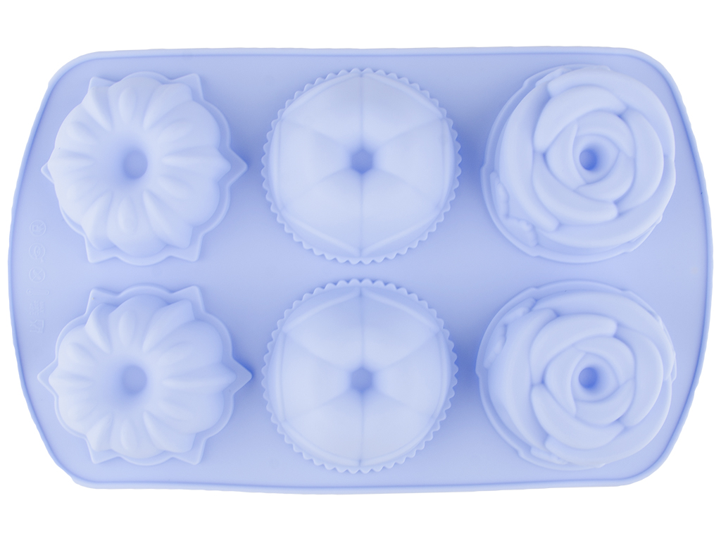 Форма силиконовая "Fleur" на 6 порций 27,7х17х3см
