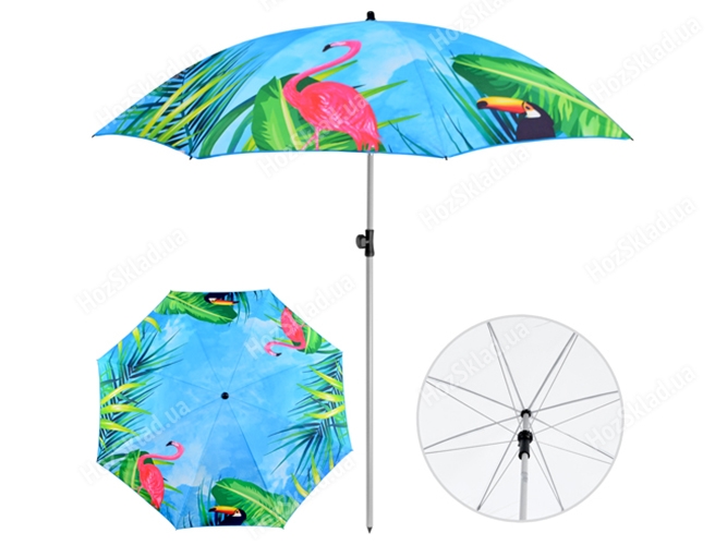 Зонт пляжный Stenson Flamingo D2м наклон