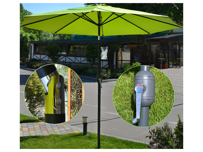 Зонт Stenson Кафе с наклоном, антиветер, 8 спиц 3м