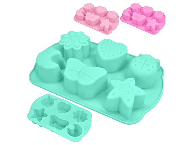 Форма силіконова для випікання Butterfly на 6 ємностей 17х10,5х2,5см