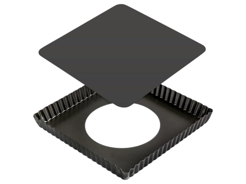 Форма для выпечки со съемным дном, 20x20x2,5см