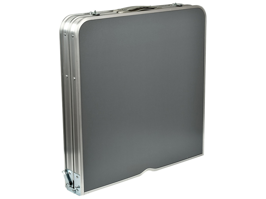 Стол-чемодан упрочненный (мдф, алюминиевый каркас, 4 стула) 120х60х70см