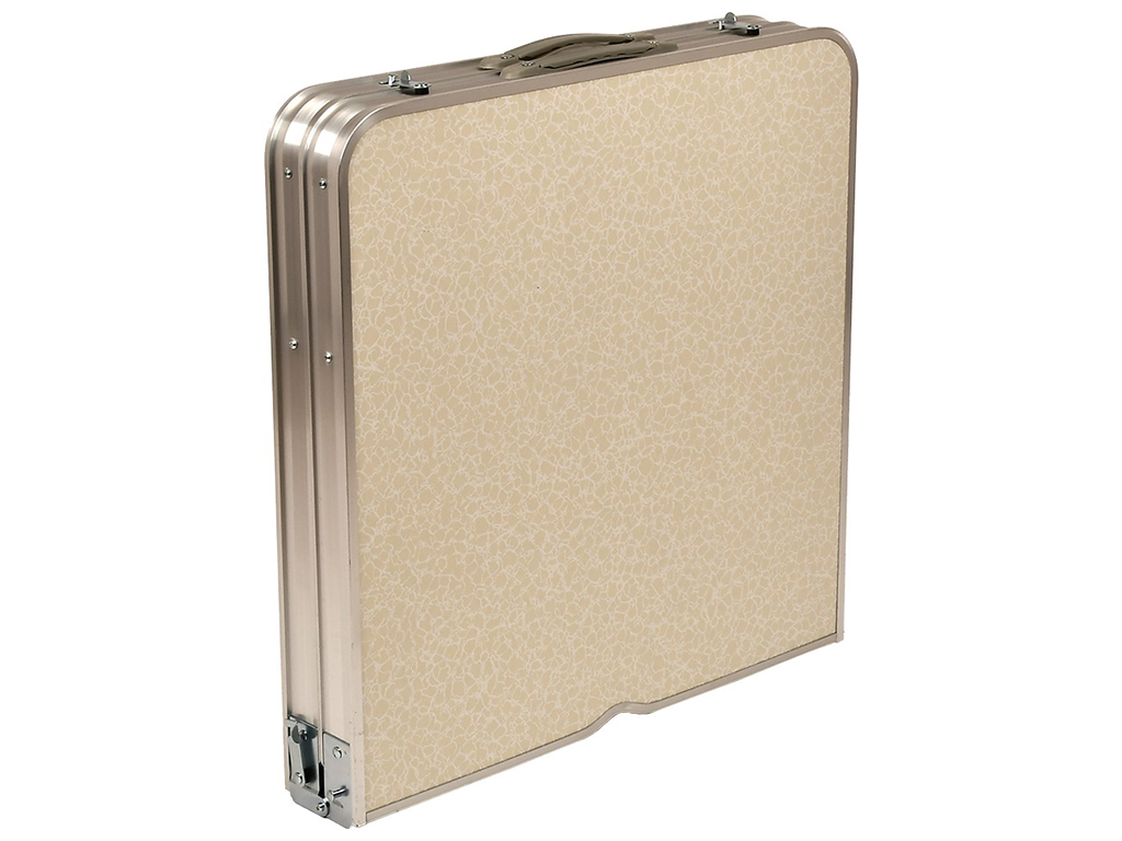 Стол-чемодан упрочненный (мдф, алюминиевый каркас, 4 стула) 120х60х70см