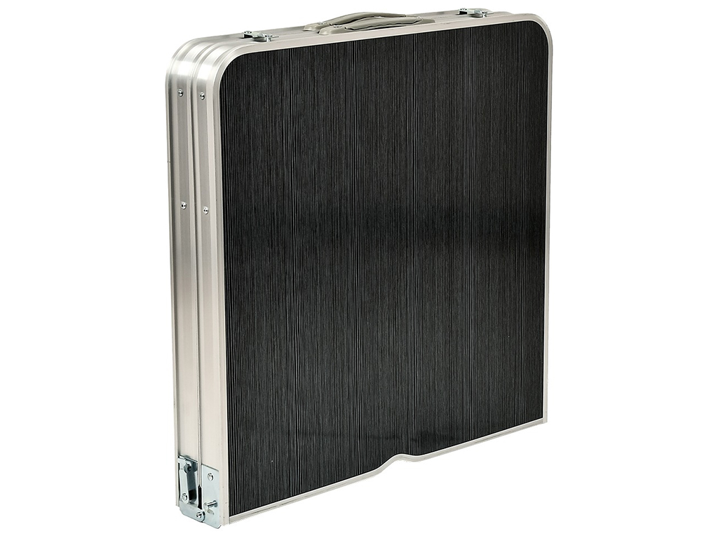 Стол-чемодан упрочненный (мдф, алюминиевый каркас, 4 стула) 120х60х70см