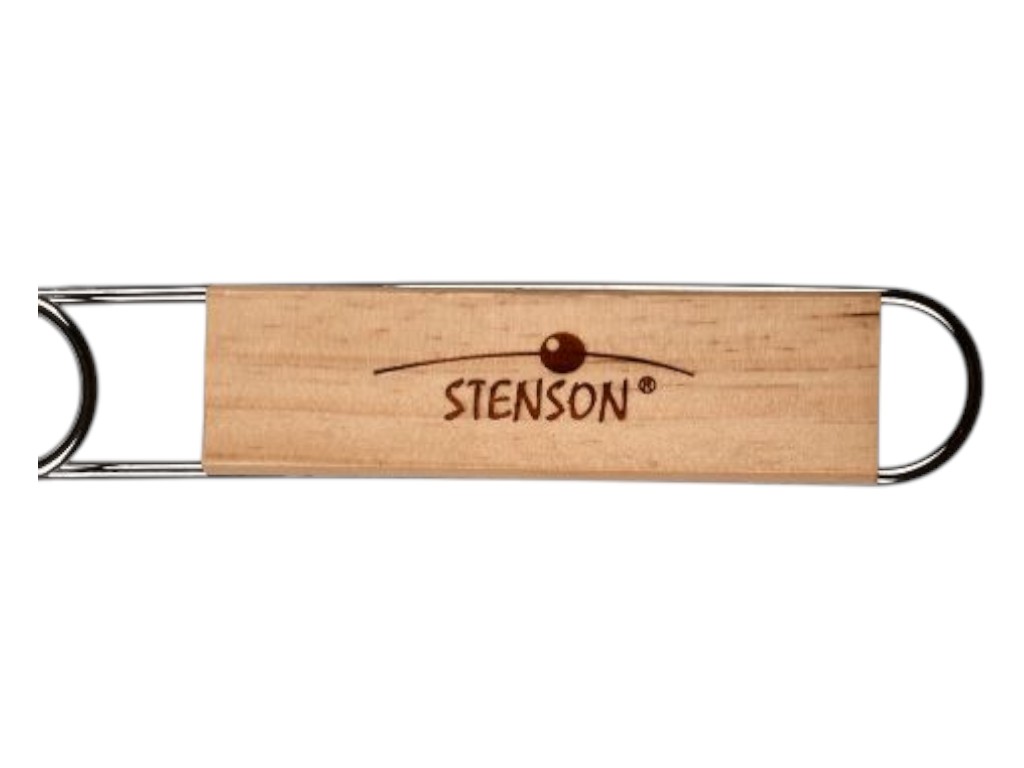 Решётка-гриль Stenson для рыбы, рабочая часть 36×12.5×3 см, общая длина 60 см, с деревянной ручкой