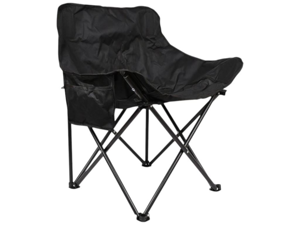 Кресло раскладное Паук, со спинкой, металл, полиэстер, 45х45х69см, цвет черный