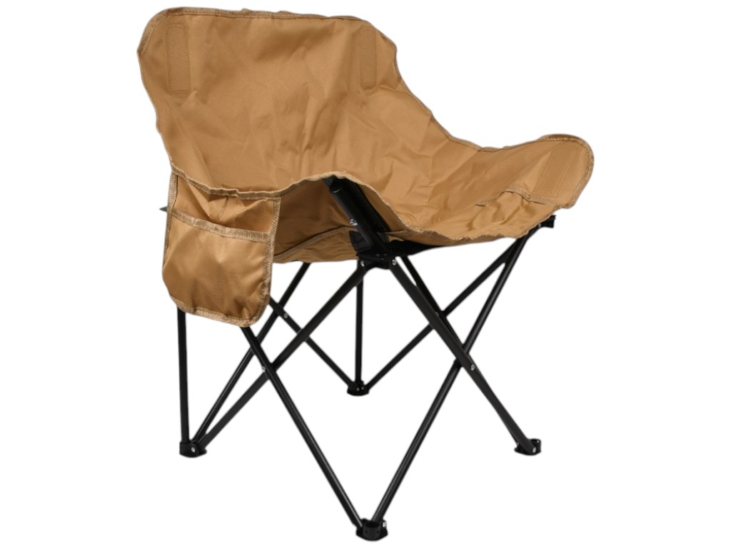 Кресло раскладное Паук, со спинкой, металл, полиэстер, 45х45х69см, цвет бежевый