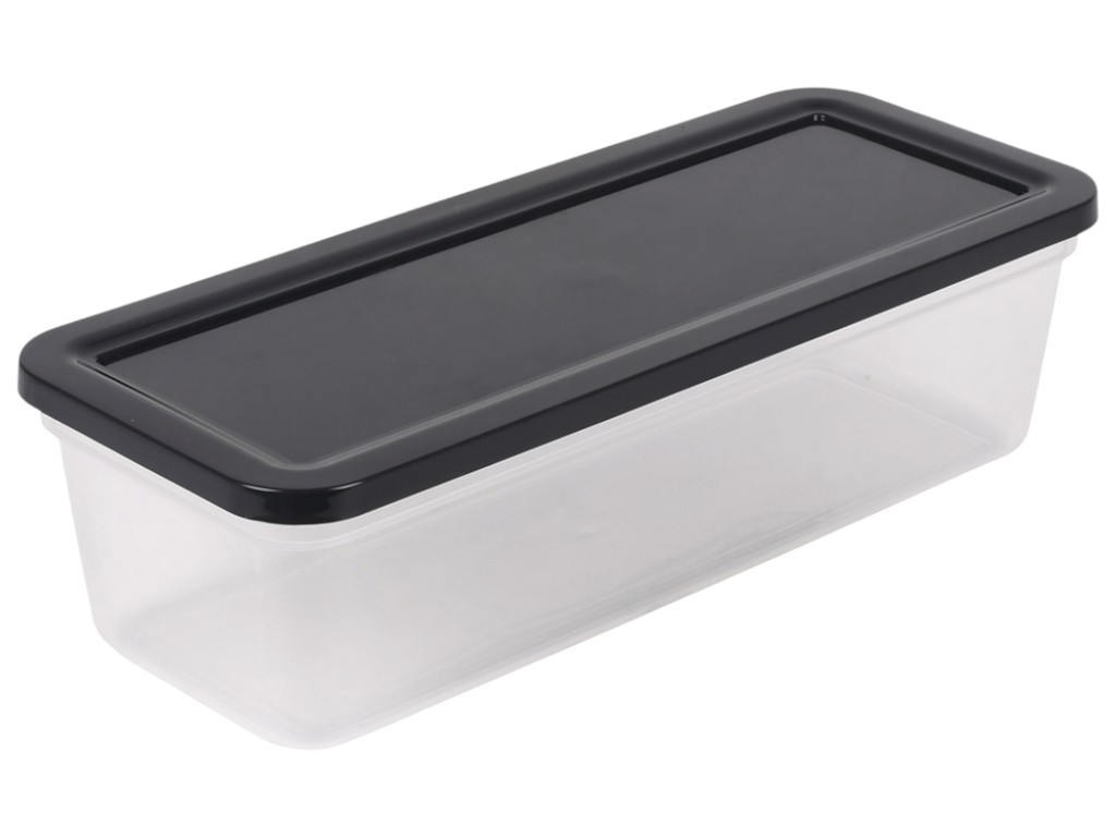 Контейнер пищевой пластиковый Prime, 30×12×8,5см, 2,2л, цвет прозрачный
