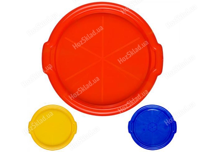 Піднос круглий пластиковий D35см (кольори асорті)