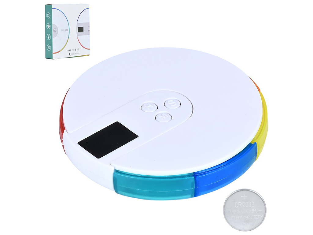 Органайзер для таблеток с таймером, 11×2,5см