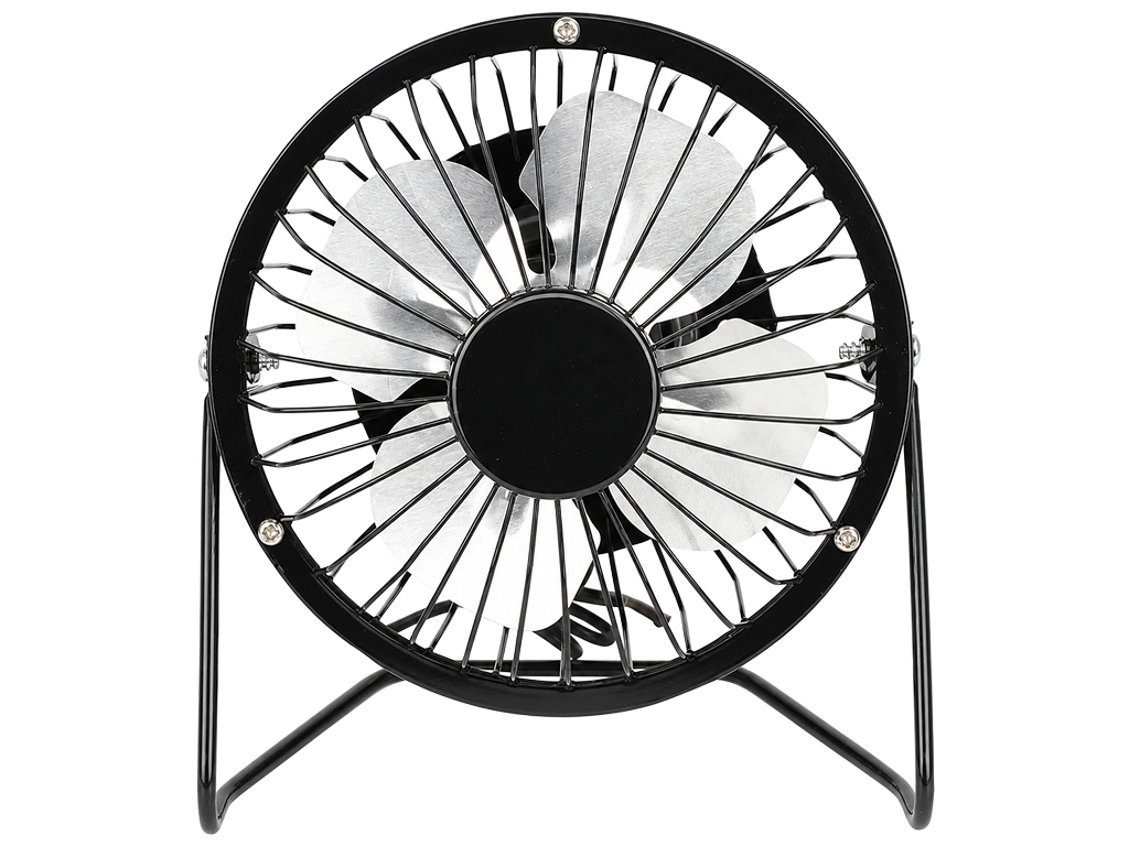 Вентилятор настільний USB Mini Fan з металевою решіткою, 14×13 см
