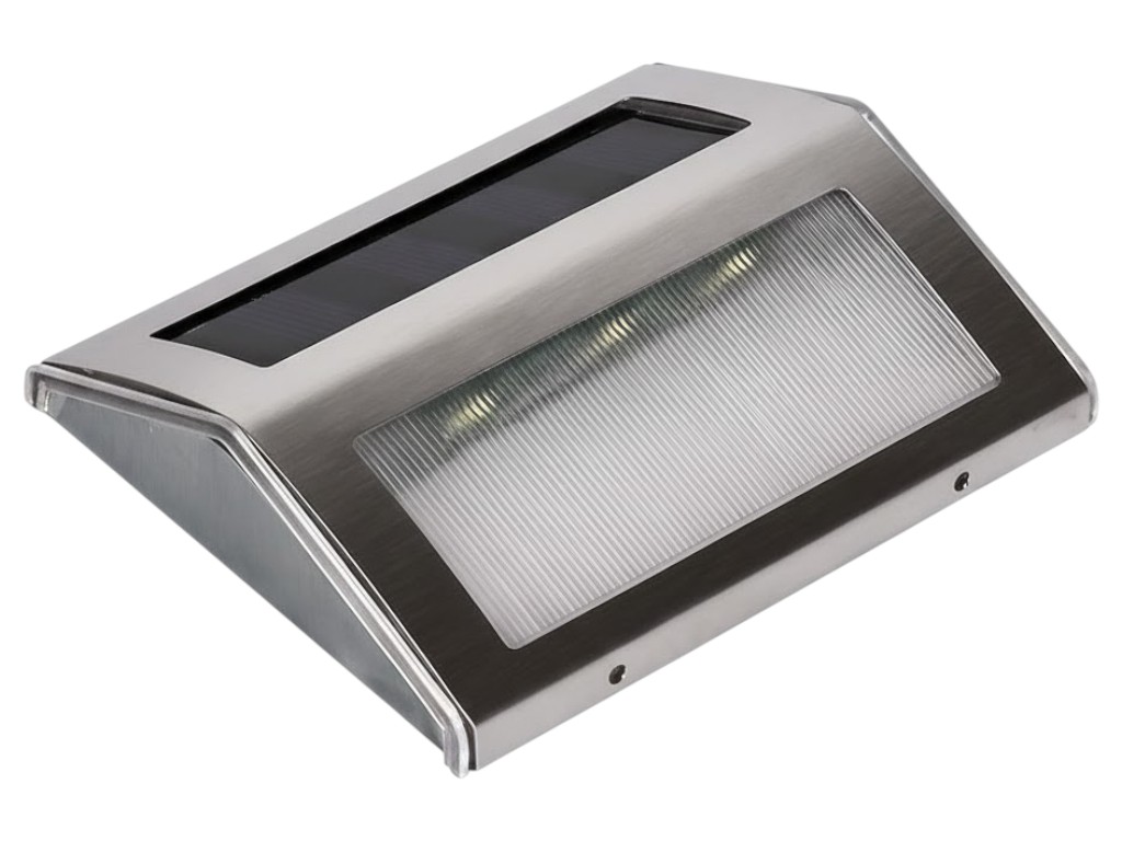 Світильник настінний світлодіодний, сонячна панель, пластик, метал, 12,5×3,5×12,5см