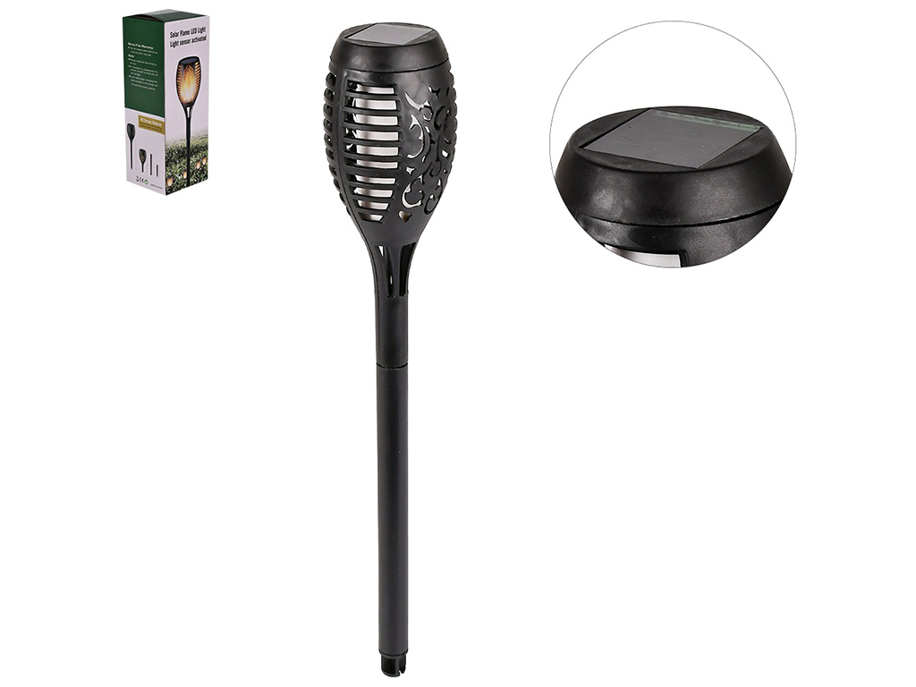 Світильник-ліхтар вуличний на сонячній батареї Факел, 53х5см