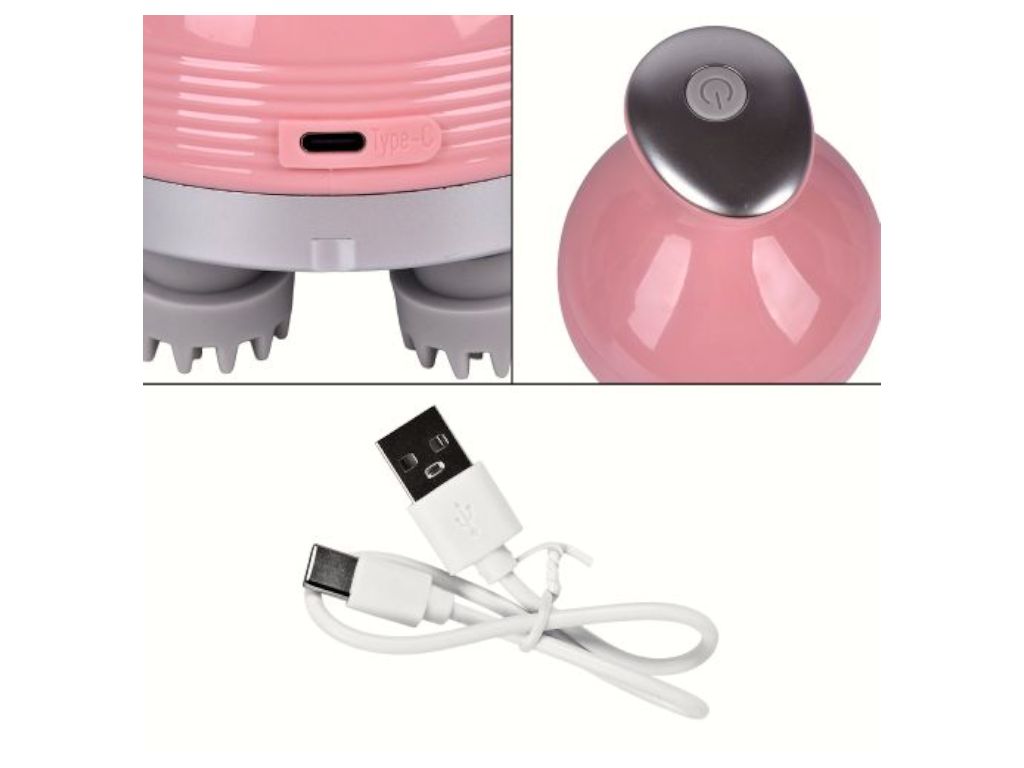 Массажер USB scalp massager, 12×12×15 см, электрический
