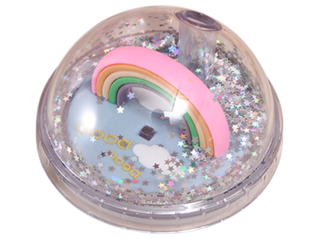 Склянка With Love, кришка-купол, трубочка, пластик, 450мл, 22×9,5×6,5см