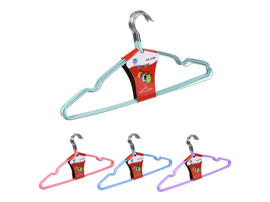 Вешалка антискользящая Classic, пластик, металл, 40см (цена за набор 10шт)