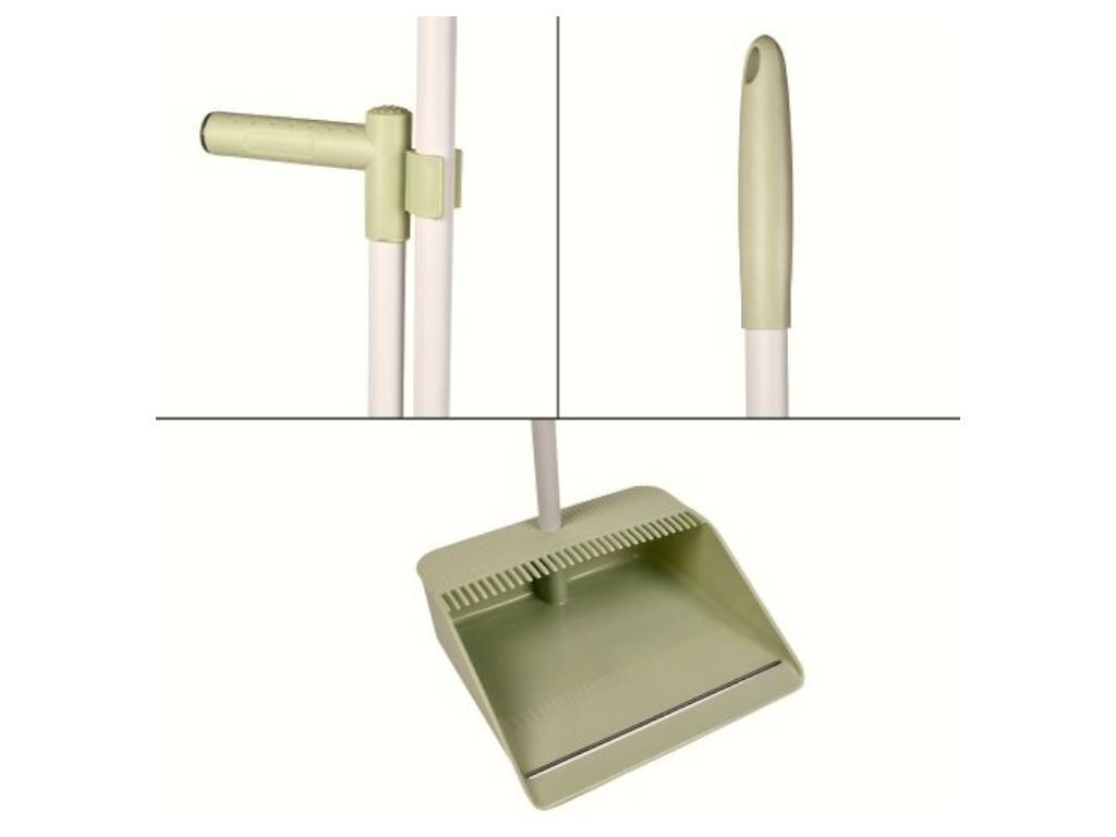 Набор для уборки, метла и совок, длина 75 см, вертикальное хранение