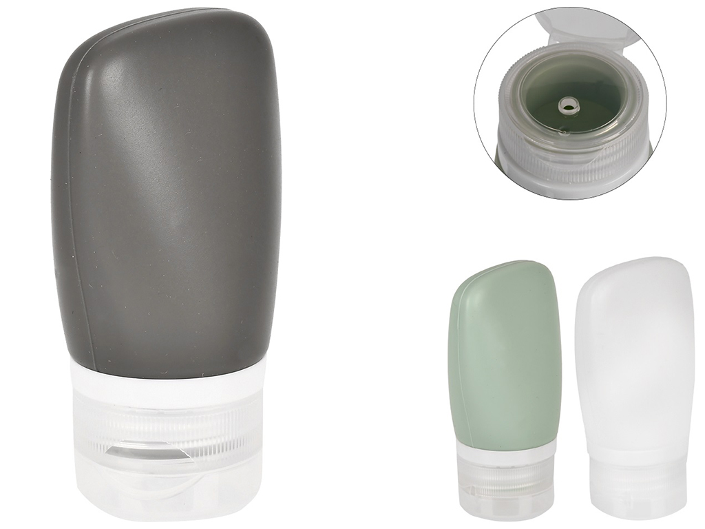 Ёмкость силиконовая дорожная для косметики 60мл, 12см